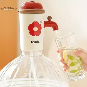 TRTR Máy bơm bình nước điện đa năng Sạc USB Máy phân phối tự động cho chai 5 Gallon Nhà ngoài trời VN