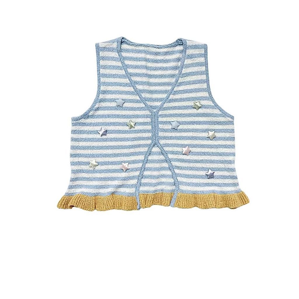 CANDI MIMI Áo gile len đính sao nhiều màu NT6840