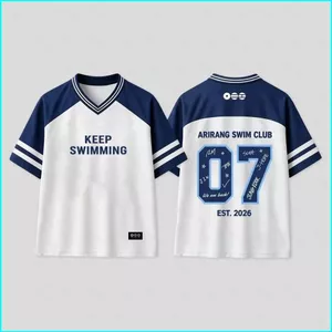 SY3 Keep SWIMING BTS ARIRANG SWIM CLUB Áo thun cotton dày tay ngắn YS3