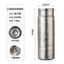 Bình giữ nhiệt pha trà titan 00616|99% titan nguyên chất chân không đôi lớp|Giữ nhiệt >10 tiếng|Tách trà và nước|Nắp kép từ tính|Bình giữ nhiệt di động cao cấp