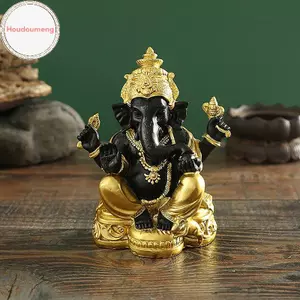 Hodou Voi Tượng Hindu Voi Thần Tượng Chúa Ganesha Tượng Voi Thần Điêu Khắc Để Bàn Trang Trí VN