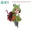 GHX 5 Chiếc Kính Mắt Thu Nhỏ Kim Loại Khung Tròn Kính Mắt Không Ống Kính Đồ Chơi Retro Búp Bê Kính DIY Búp Bê Mặc Phụ Kiện Kính Mắt VN