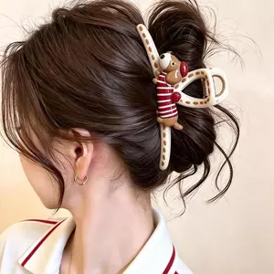 2026 Phong Cách Mới Màu Lưng Đầu Tóc Cua Móng Vuốt Tóc Hoạt Hình Động Vật Kẹp Nữ
