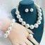 Phong Cách Hàn Quốc Thanh Lịch Retro Ngọc Trai Vòng Cổ Nữ Xuyên Biên Giới Xương Đòn Dây Chuyền Cô Dâu Váy Cưới Phụ Kiện Vòng Cổ Bông Tai Bộ