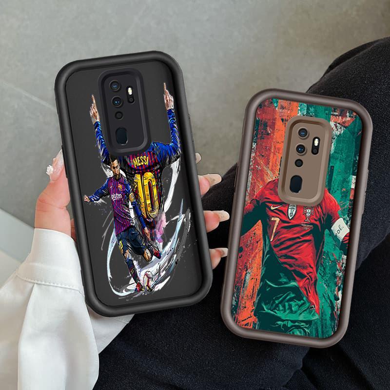 Ốp Cho OPPO A9 2020 A5 2020 A11 Ốp Điện Thoại Mềm Silicon Hoạt Hình TPU World Cup Messi Cristiano Ronaldo Angel Eye Ốp Lưng Chống Sốc