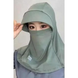 Mũ Chùm Đầu Chống Nắng Chống Tia UV Nam Nữ Liền Khăn Vải Lạnh Thoáng Mát