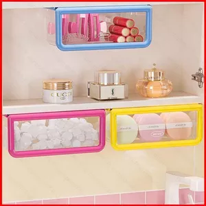 ST2 Dưới Tủ Treo Hộp Bảo Quản Nhiều Màu Sắc Trong Suốt Trang Điểm Tổ Chức Treo Tường Hộp Đựng TS2