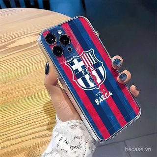 Ốp Điện Thoại Trong Suốt Phong Cách Mới Màu Sắc Tương Phản Tiêu Chuẩn Bóng Đá Thích Hợp Cho iPhone 17pro 16pro 17promax xr 11promax 11 12 13 14 promax 15promax 15 plus 12pro Vỏ Chống Sốc Linh Hoạt