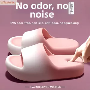 Dép chống trượt OUSXA, Dép đế dày Eva mềm màu Gradient, Dép đi biển thoải mái thoáng khí thông thường trong nhà và ngoài trời