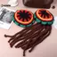 KUZHEN Reggae Mũ Có Dreadlosfortable Braid Hat Tóc Giả Phong Cách Dân Tộc Reggae Beret Len Đan Mũ Trang Phục HOT