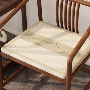 Mới Phong Cách Trung Quốc Gỗ Gụ Sofa Đệm Gỗ Chắc Chắn Nội Thất Bàn Trà Ghế Taishi Vòng Tròn Ghế Đệm Chống Trơn Trượt Có Thể Tháo Rời Có Thể Giặt Được102304