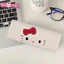 Hộp đựng kính cận thị di động họa tiết hoạt hình Hello Kitty dành cho sinh viên, hộp đựng kính từ tính chất liệu PU