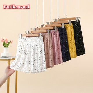 Quần short nữ in hình modal mùa hè eo cao Quần ngắn ống rộng bộ đồ ngủ mới mỏng co giãn thoáng khí quần short
