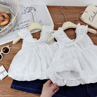 10-28kg Set áo bèo 2s bản to quần bò Xkids