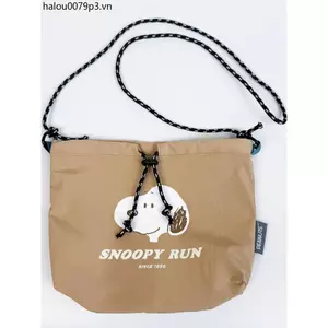 Snoopy Phim Hoạt Hình Vải Đeo Vai Túi Thể Thao Thông Thường Động Vật Dễ Thương Túi Tote Thêu