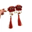 Năm Mới Muốn Làm Giàu ~ Năm Mới Tua Rua Đỏ May Mắn Kẹp Tóc Nữ Bên Kẹp 2026 Năm Ngựa Mũ Đội Đầu Phụ Kiện Tóc Lễ Hội 74BE