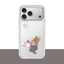 Ốp điện thoại cứng hình mèo hoạt hình từ tính cho iPhone 17 Pro 16 Pro Max 15 14 Vỏ bảo vệ mờ mờ trong suốt