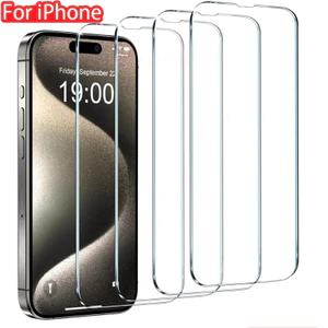 Kính Cường Lực 2 Trong 1 Bảo Vệ Màn Hình Cho iPhone 17e Air 17 16e 16 Plus Pro Max Điện Thoại Mặt Trước + Mặt Sau Kính Chống Dầu Cho iPhone 15 14 Plus Pro Max HD Phim Bảo Vệ Trong Suốt