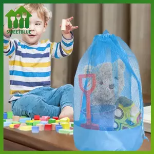 SWEET Cực Lớn Chống Cát Dây Rút Bãi Biển Bapa Trẻ Em Bể Bơi Đồ Chơi Túi Bảo Quản Cho Vỏ Thu thập n