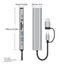 Btsg Bộ chuyển đổi 9 cổng Type C sang Ethernet Trạm kết nối USB có cổng Ethernet Bao gồm USB2 0 USB3 0 khe cắm tốc độ nhanh