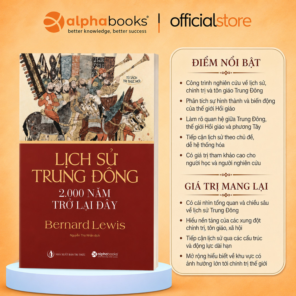 Sách - Lịch Sử Trung Đông 2.000 Năm Trở Lại Đây - Bernard Lewis (Alpha Books)