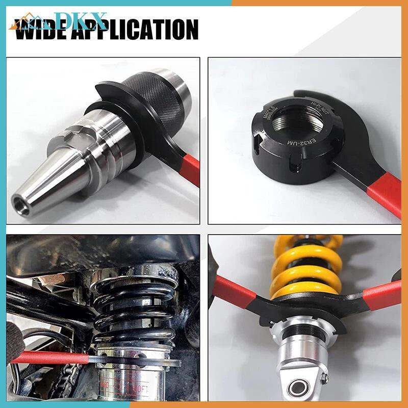 Cờ lê cờ lê móc DKX C cho 38mm 42mm 45mm 52mm 55mm 62mm Collet Chu Vòng Nutfort Grip để bảo trì công cụ xưởng.