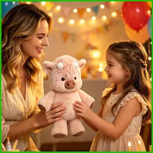 Bò Sang Trọng 22,83 Inch Dễ Thương Bò Gối Đồng Hành Đồ Chơi Động Vật Nhồi Bông Cuddly Gối Dành Cho Trẻ Em Người Lớn Bàn Làm Việc Tại Nhà saixit2vn
