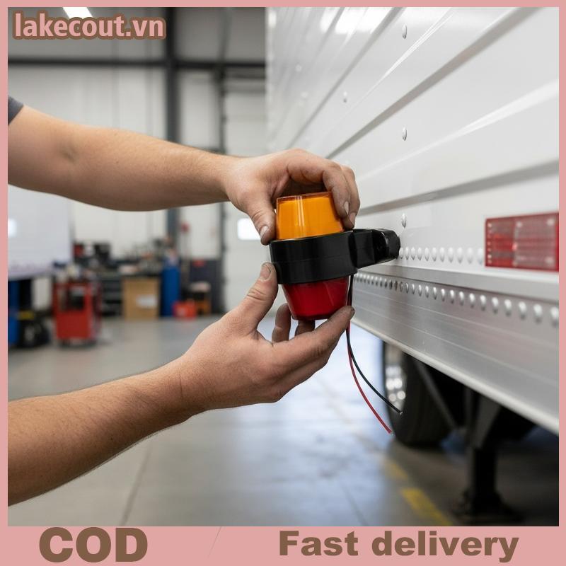 Lat Universal Outline LED Side Marker Light 12V 24V Đèn báo cho Tru Trailer Xe tải Sử dụng bên ngoài Đèn sáng chống nước linh cẩu