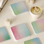 đế lót ly thấm hút nước thảm lót cốc diatomite loang màu gradient cách nhiệt chống trượt bàn học làm việc văn phòng uống nước đá 125