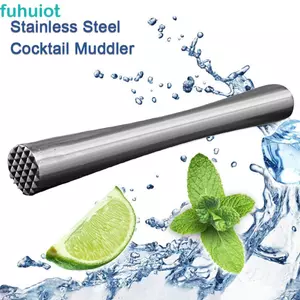 FUHUIOT Cocktail Muddler DIY Thép không gỉ Máy nghiền đá Barware Công cụ thanh nghiền