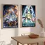 Anime Mũ Phù Thủy Studio Poster Không Khung Tranh Canvas Cho Trang Trí Tường Phòng Gia Đình