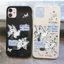 Doodle Butterfly Puss cho iPhone 17promax Soft Shell 1312 Mới 78plus Dễ thương