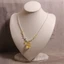 Dây chuyền xương đòn Dainty dành cho nữ- Hạt pha lê màu trắng-Mặt dây chuyền cáo chín cánh Citrine-Mọng lượng nhẹ Thân thiện với da