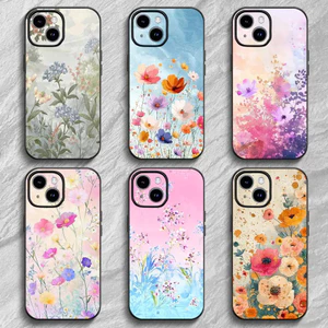 Ốp Điện Thoại Hoa Mùa Xuân Sang Trọng TP-1 Cho IPhone 17 16 15 14 13 12 PRO MAX PLUS Mini TPU Mềm Đến Da Thân Thiện