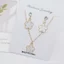 Bán chạy Lucky Four-Leaf Clover Five-Hoa Bông tai Vòng cổ Bộ nhiều mảnh Tính khí Đơn giản Độc đáo Cao cấp