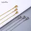 AqToCna 0.9 / 1.2 / 1.5 / 2.0MM Thép Không Gỉ Nelace Dành Cho Nam Hip Hop Thép Titan Vuông Rắn Dây Xích Nelace Phụ Kiện Trang Sức AqToCna