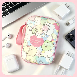 Dễ Thương Little Pig Di Động Power Bank Tổ Chức - Túi Bảo Quản Cáp Hai Lớp Cho Du Lịch Túi Tiện Ích Chống Thấm Nước