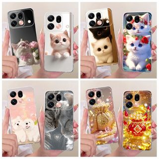 Ốp Lưng Dễ Thương Cho OPPO Find X9s Pro PME110 / Find X9s CPH2873 Vỏ Hoạt Hình Mèo May Mắn Túi Silicon Mềm Trong Suốt Vỏ Điện Thoại TPU Ốp Lưng