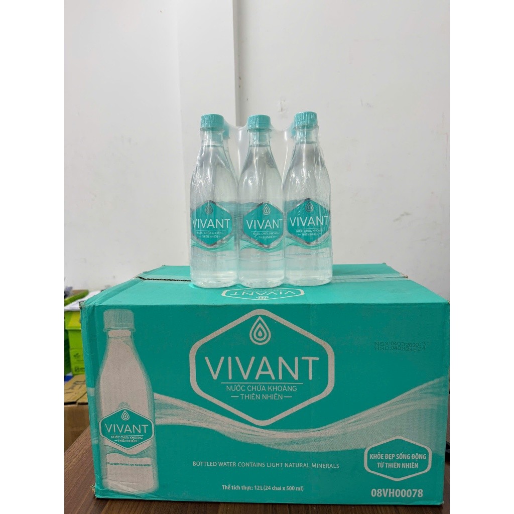 Thùng 24 chai Nước Khoáng Vĩnh Hảo Vivant 500ml