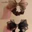 AqToCna Phong Cách Hàn Quốc Lưới Kim Cương Giả Nơ Dây Tóc Co Giãn Scrunchies Đuôi Ngựa Giá Đỡ Dây Buộc Tóc Cho Nữ Thời Trang Đơn Giản Phụ Kiện Tóc AqToCna