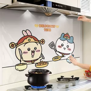 Hoạt Hình Nhà Bếp Hoạt Hình Dán Tường Chống Dầu Dày Tự Dính Chống Thấm Nước Đặc Biệt Chịu Nhiệt Độ Cao Trang Trí Ngói Không Cháy 26.