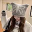 PNPIA- Mùa Thu Đông Mới Dễ Thương Tai Mèo Dệt Kim Mũ Len Nữ Ấm Áp Bảo Vệ Tai