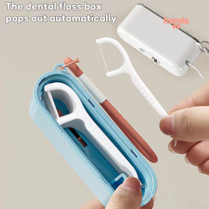Hộp đựng chỉ nha khoa mini tự động bật lên, hộp đựng que chỉ nha khoa