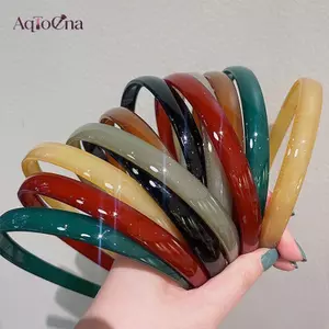 AqToCna Nhựa Mờ Nhiều Màu Sắc Tóc Vòng Thời Trang Đơn Giản Đầu Chống Trơn Trượt Răng Tóc Dành Cho Nữ Phù Hợp Với Phụ Kiện Tóc AqToCna