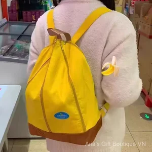 Túi chuối lột độc đáo Niche Túi đi làm di động Túi đi học phù hợp Ba lô trái cây dung tích lớn
