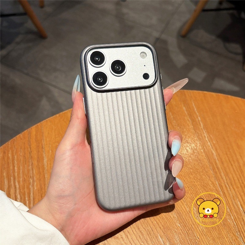 Ốp Điện Thoại Sóng 3D Cho Xiaomi Poco X8 Pro Max X7 F8 F7 Ultra F6 F5 Pro 5G Vỏ Sang Trọng Sơn Kim Loại Kinh Doanh Vỏ Cứng Mờ Đơn Giản