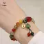 Vòng tay sen dân tộc bằng đá tự nhiên phong cách Trung Quốc mới Thiết kế thời trang quốc gia Vòng tay mới Quà tặng mùa thu đông dành cho nữ [Mina]