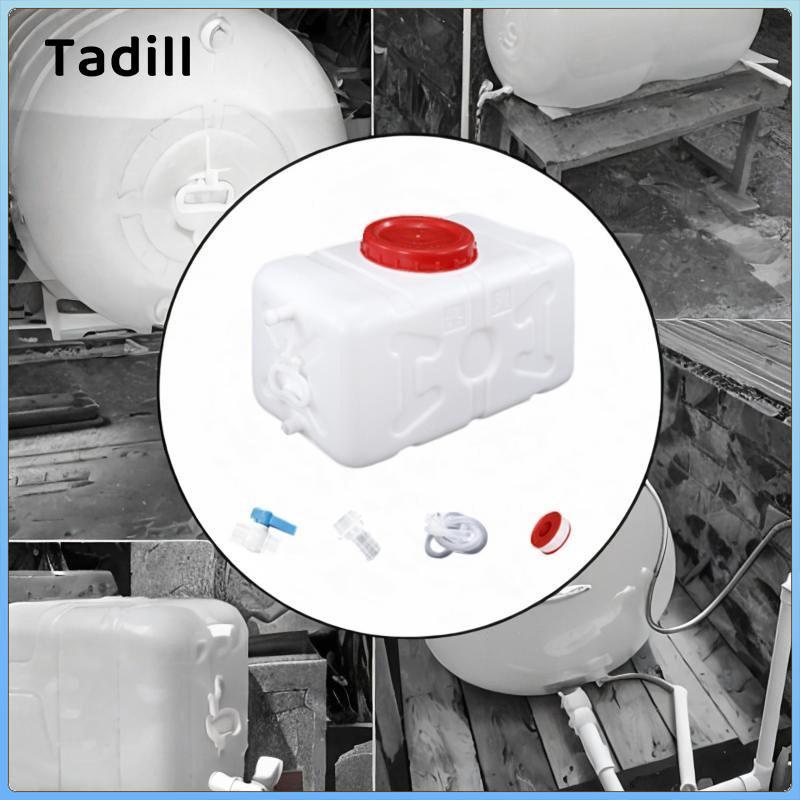 Hộp đựng nước cắm trại Tadill, hình chữ nhật ngang, bình nước lớn có vòi rót rộng để làm đầy nhanh, dành cho người chơi