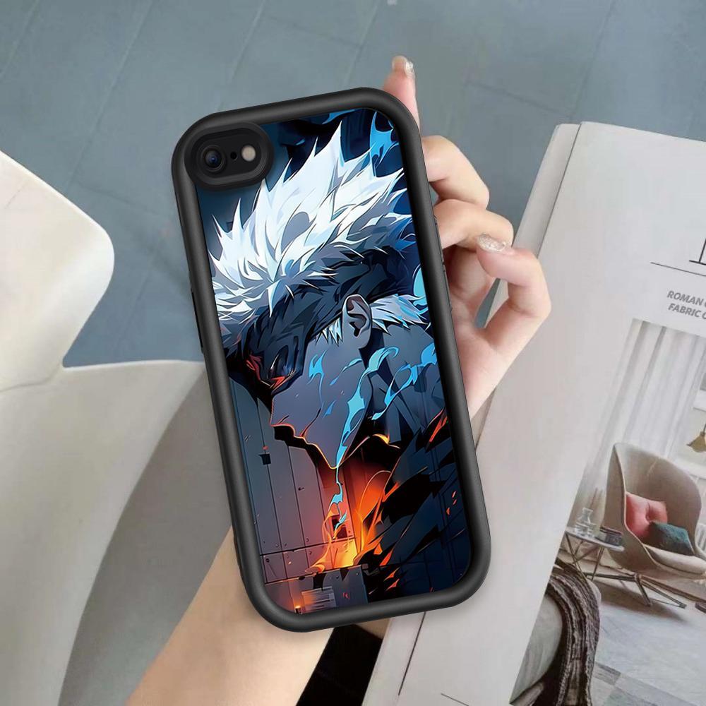 Ốp Lưng Cho iPhone 6 6s 7 8 se2020 Plus Hoạt Hình Silicon Phụ Kiện Vỏ Điện Thoại Mềm TPU Jujutsu Kaisen Anime Mắt Thiên Thần Chống Sốc Ốp Lưng