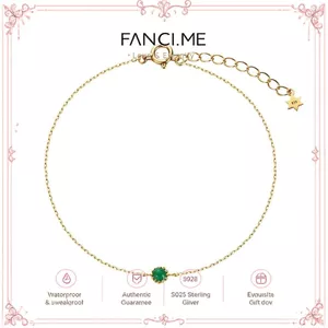 FANCIME Vòng tay ngọc lục bảo đá sinh hoạt tinh tế có thể